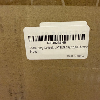Harley Touring 27" Trident Adjustable Detachable Backrest Sissy Bar Chrome 97-08
