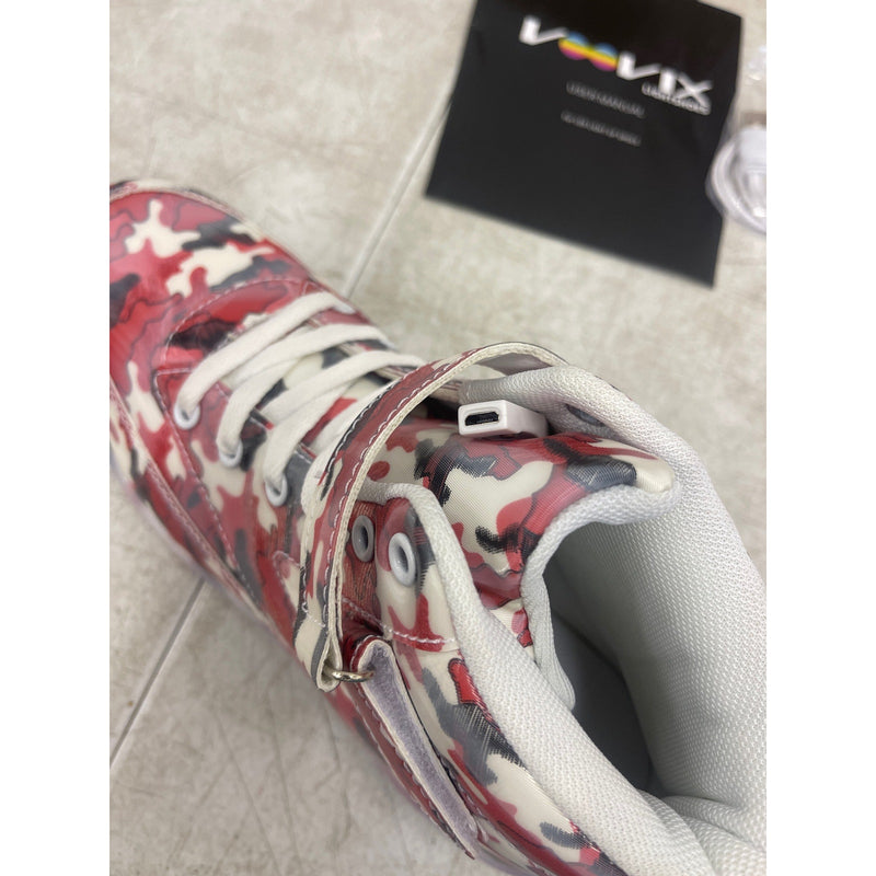 Voovix Kids LED Light up Shoes USB Charging Flashing High-top Sneakers Size 5.5