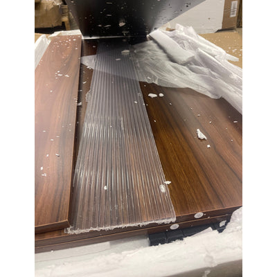 Tribesigns 2 Person Desk, Double Office Desk for Two People, Face to Face, Brown