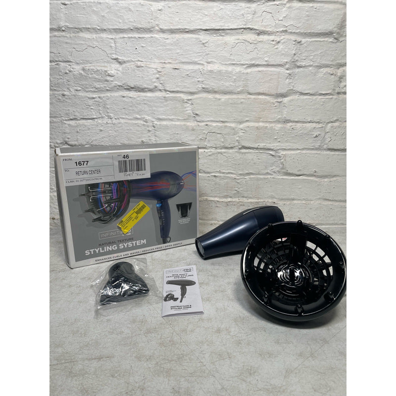 INFINITIPRO CONAIR Hair Dryer w/ Innovative Diffuser, Enhances Curls and Waves