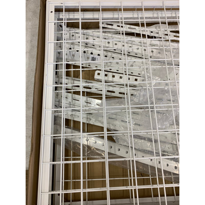 FLEXIMOUNTS 4'X8' Garage Overhead Adjustable Ceiling Storage Rack w Hooks GR48-H