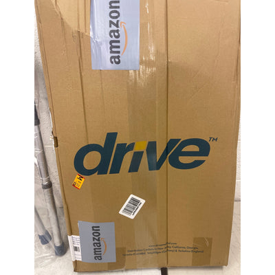 Drive Medical Deluxe 2-Button Folding Walker, Silver, 10200-1 Lightweight