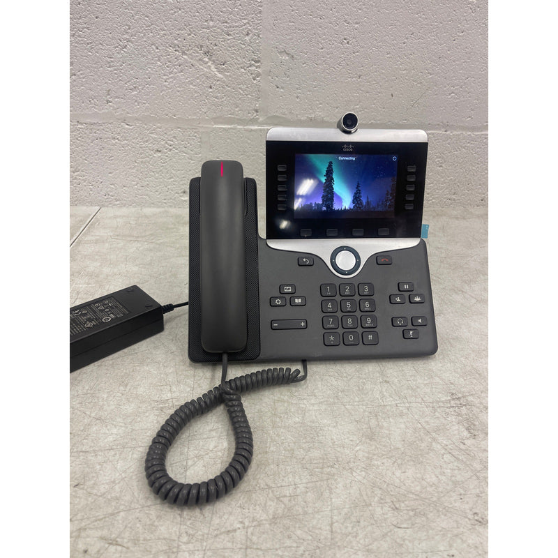 Teléfono IP Cisco CP-8865 con cámara web y videollamadas (negro)