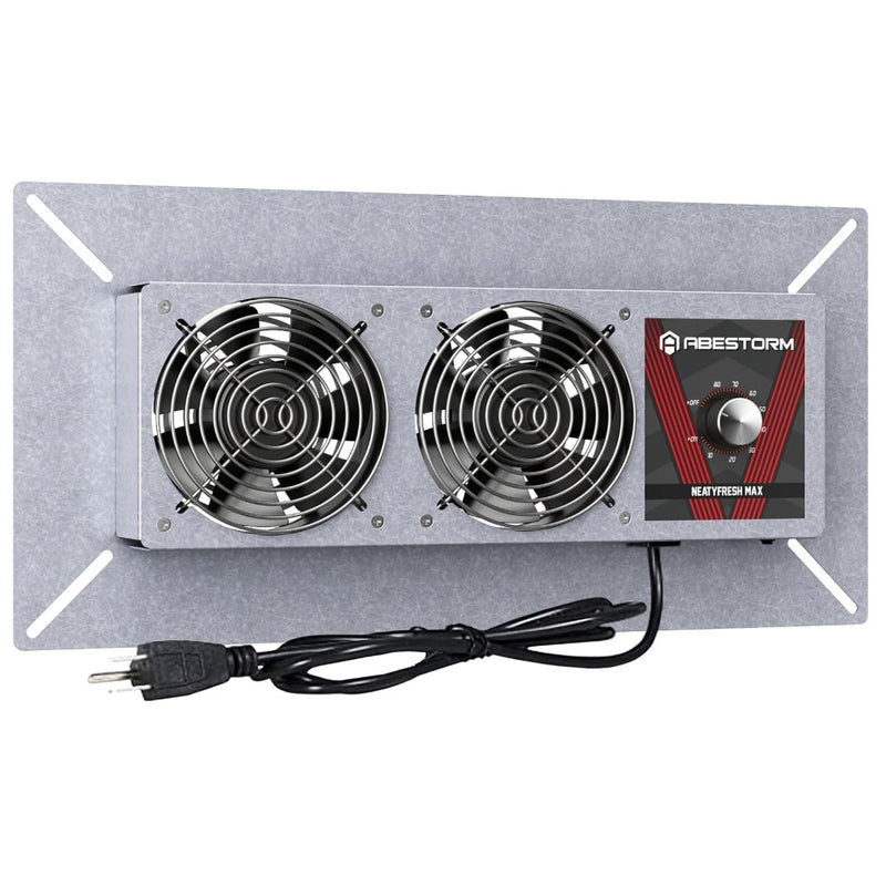 Abestorm Crawlspace Ventilation Fan w Humidistat & Thermostat, 220CM Electric