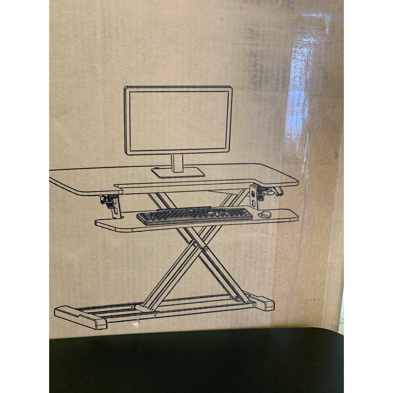 FlexiSpot Stand up Desk Converter 28" Standing Riser W Deep Keyboard Tray M7B