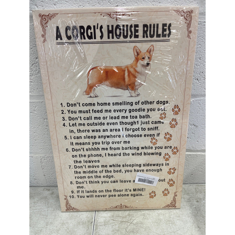Corgi Wall Art Dog Poster Framed Quotes Corgi&