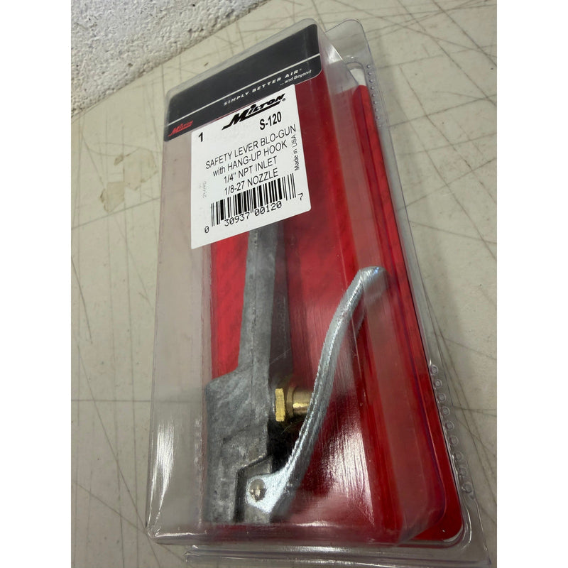 Milton Safety Lever Hook Blo-Gun with Hang-Up Hook for Compressed Air S120
