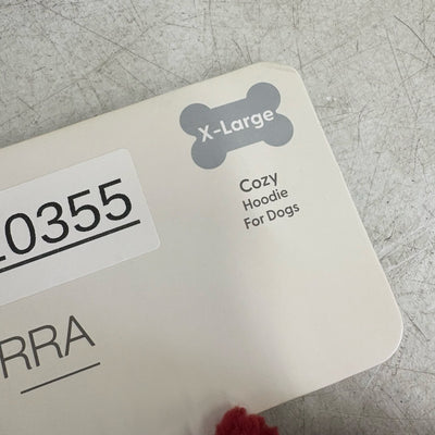 Koolaburra by UGG Pet Cozy Hoodie Dog Jacket Sweater, 20-21" Collar Red Fuzzy XL