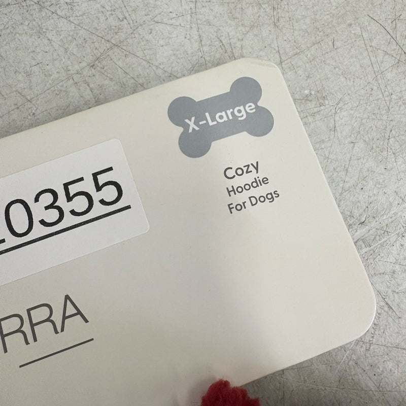 Koolaburra by UGG Pet Cozy Hoodie Dog Jacket Sweater, 20-21" Collar Red Fuzzy XL