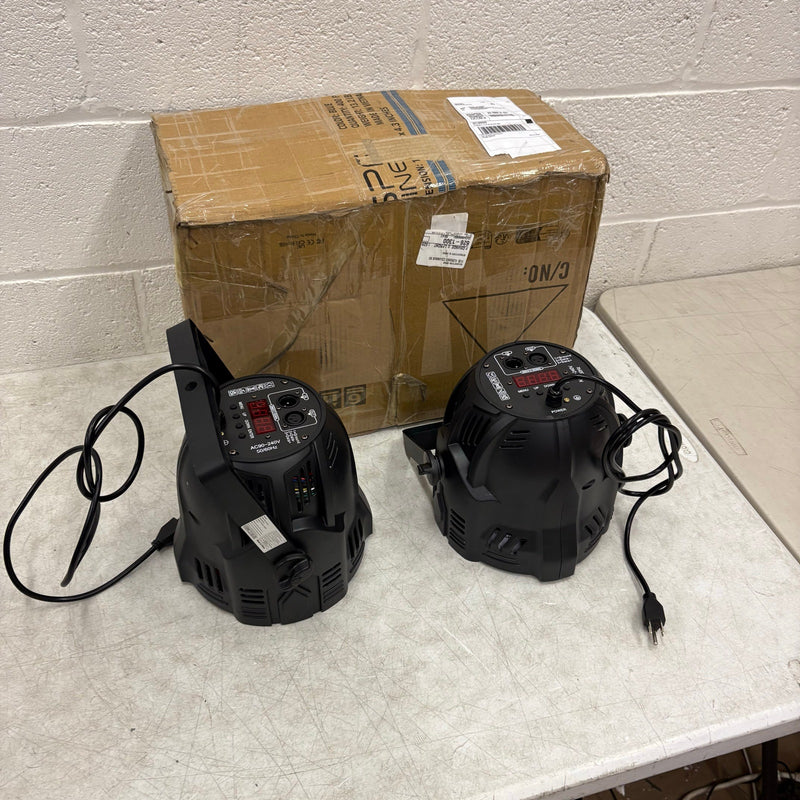 2-PACK 200W COB LED Stage Lights Warm & Cool White Stage Spotlights Concert