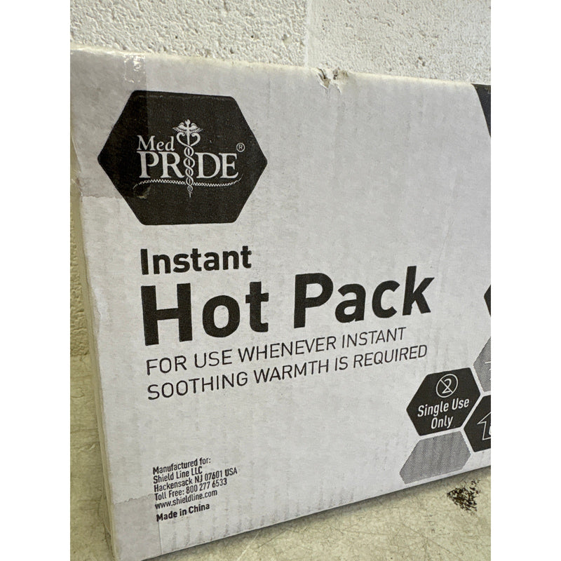24-Pack MED PRIDE Instant Hot Packs Disposable, Pain Relief, Instantly, 5"x9"
