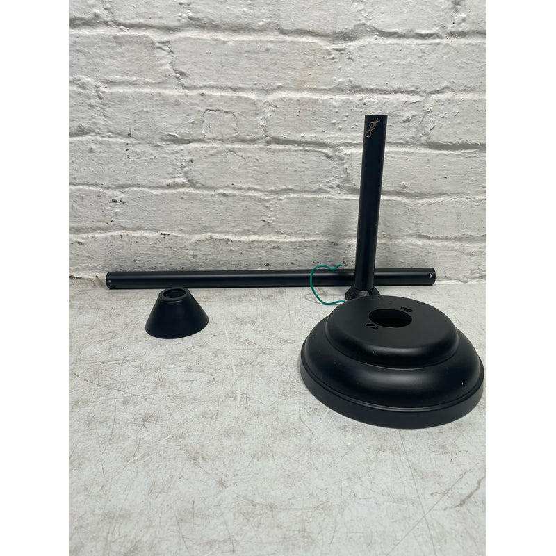 3 Blades & 8 Lights Ceiling Fan W Remote, DC Motor, Matte Black & Antique Wood