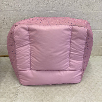 Bean Bag Chair Comfy Plush Kids Furniture, Pink & Purple Crown & Stars Design