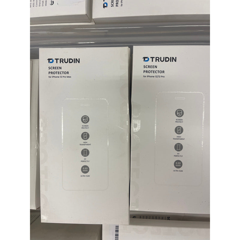 Pallet OF 800+, 2 SIZES Trudin Screen Protector for iPhone 12 / 12 Pro / 12 Pro Max