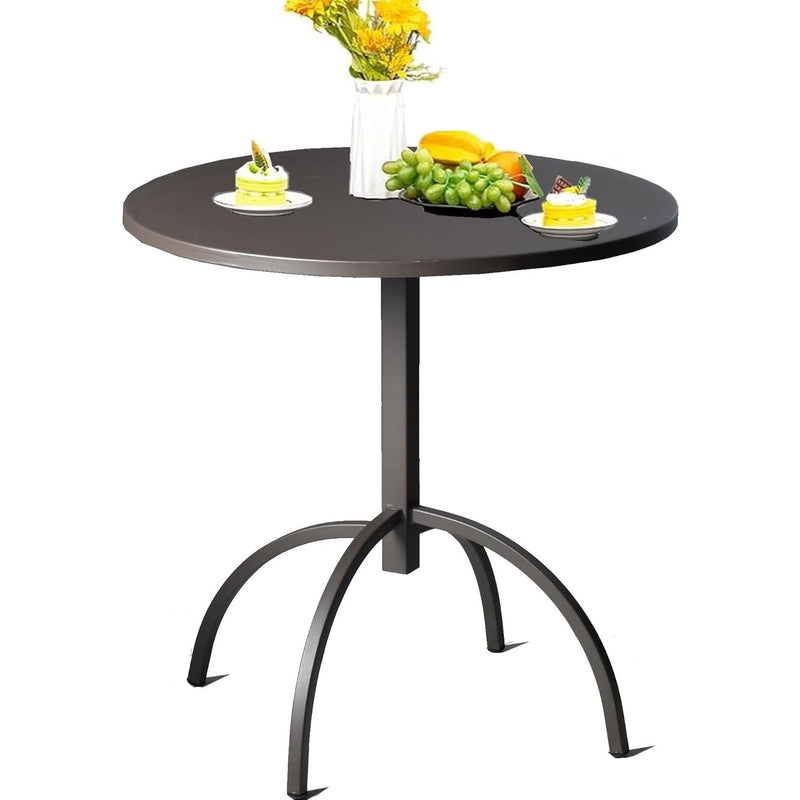 Lisuden Patio Bistro Metal Dining Table, Round Table for 2 Person, 27.5"