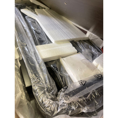 Tribesigns 70.86" Oval Executive Desk Modern Computer Table, Brown & Black