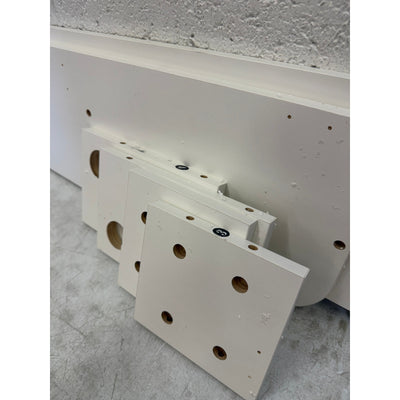 Bixiaomei Wall Mounted Floating TV Unit with Shelves & Door (55") - White