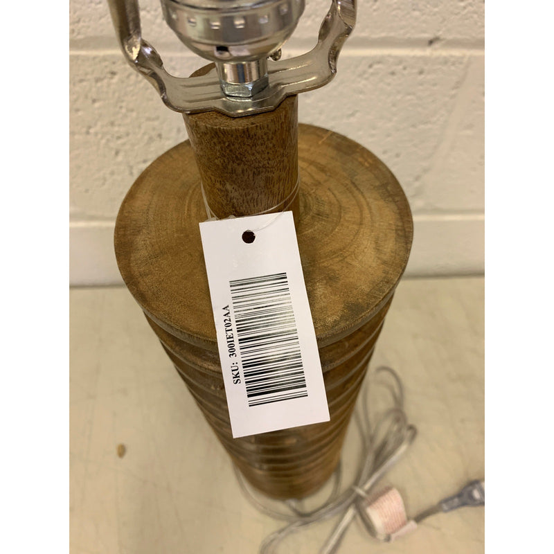 Brooklyn Rug Co Canton Wood Spiral Table Lamp - 13"W x 13"D x 25"H