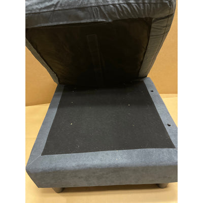 Otomana de 61 x 61 x 40 cm para sofá o sillón, mueble de sala, suave, gris