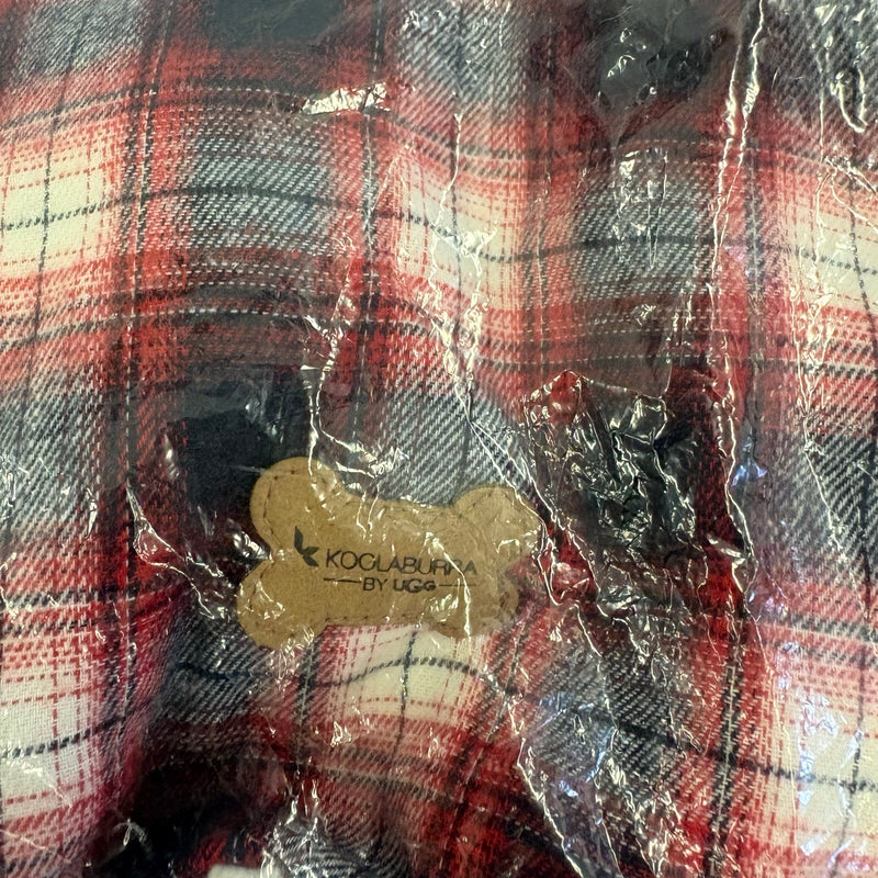 Koolaburra by UGG Pet Cozy Pajama w Hood Dog 20-21" Collar Red Plaid, Xtra Large