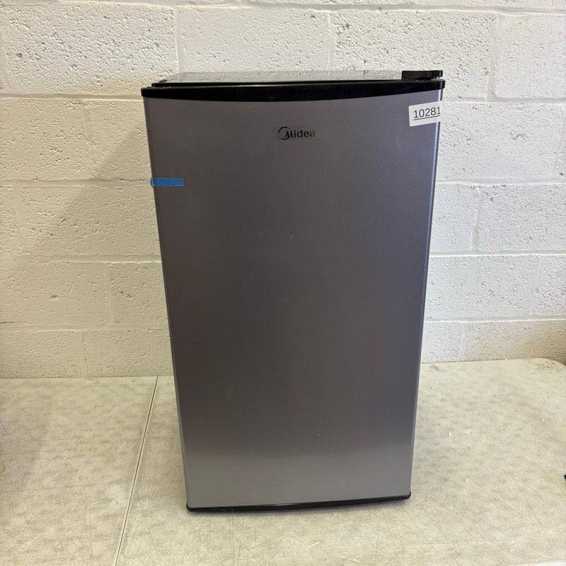 DENTED Midea 3.3cu ft Compact Refrigerator, Reversible Door, Freezer SEE DETAILS