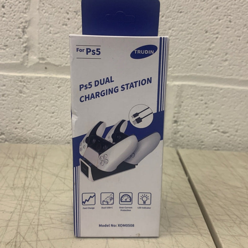 PlayStation 5 Dual Charging Dock, Double Type-C for PS5, Trudin, White, NEW