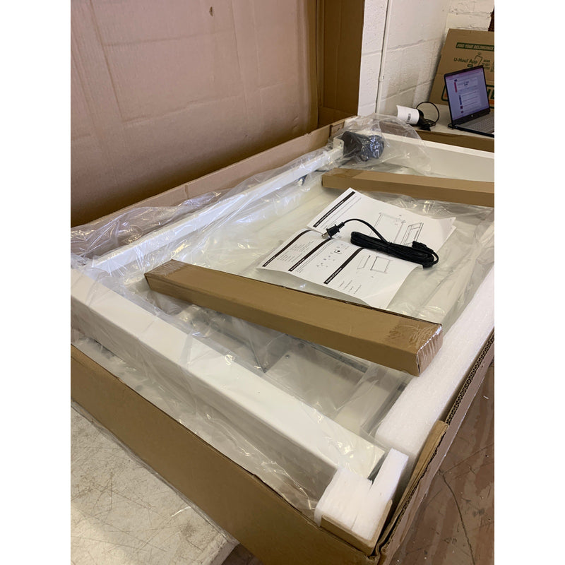 FLEXISPOT Comhar Electric Standing Desk with Drawers 48"x24" White EW8W READ