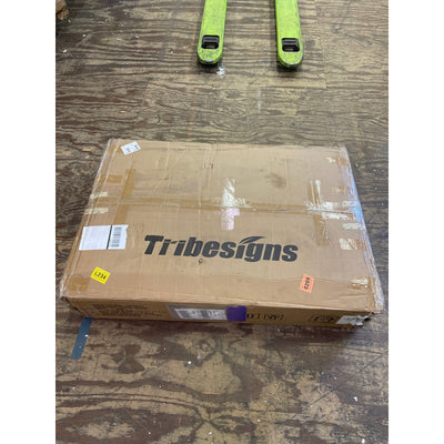 Escritorio ejecutivo grande Tribesigns de 78,7 pulgadas para computadora, para oficina en casa, marrón y blanco