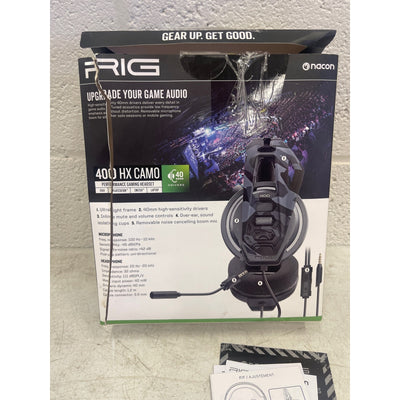 RIG 400 HX Xbox Gaming Headset for Xbox, PlayStation, PC & Mobile, Camo