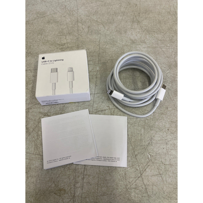 Apple USB-C to Lightning Cable 2 Meters - A2441 - White iPhone Charger