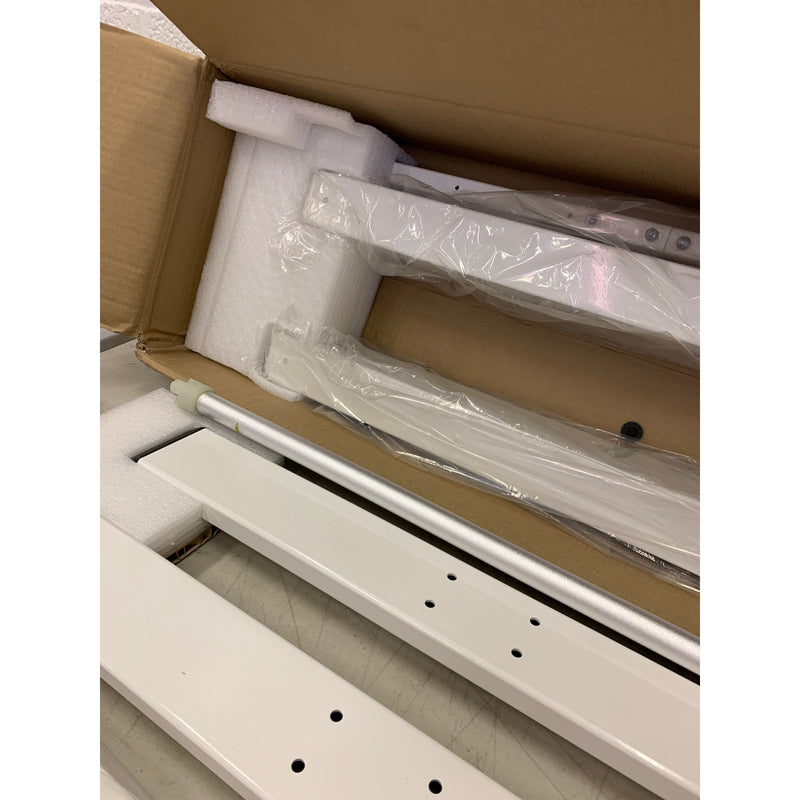 Escritorio de pie Flexispot con controlador de memoria multibotón, blanco EN1W-V2