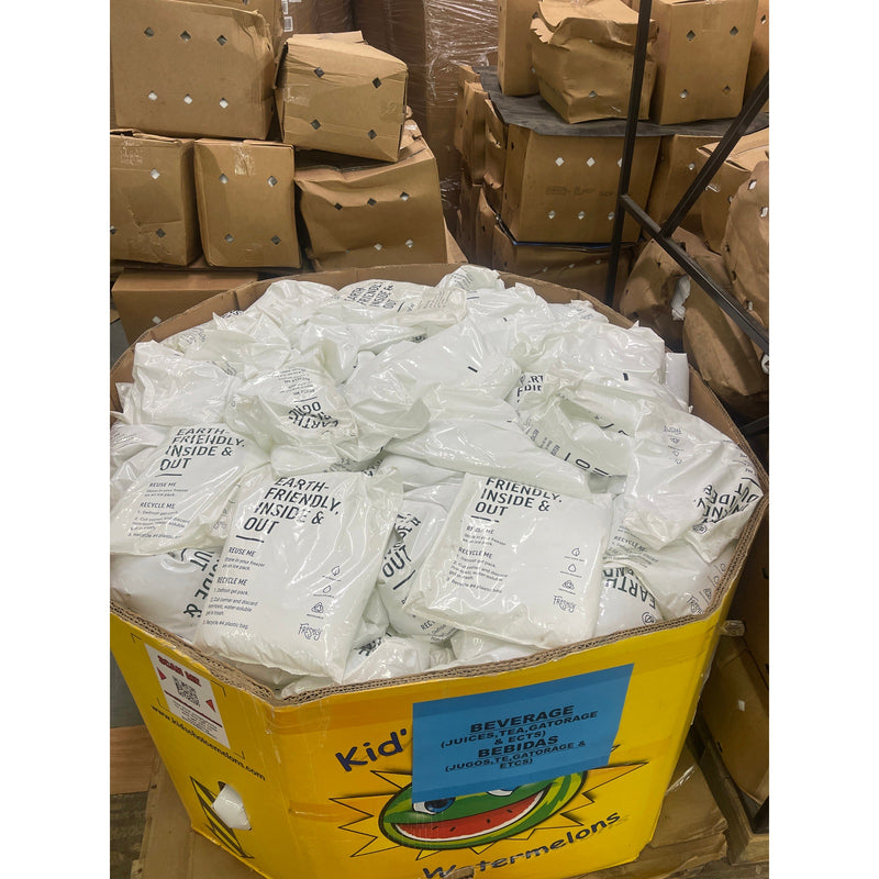 Pallet of 1000+ NEW 80oz Reuseable Gel Ice Packs for Food & Beverage Chilling