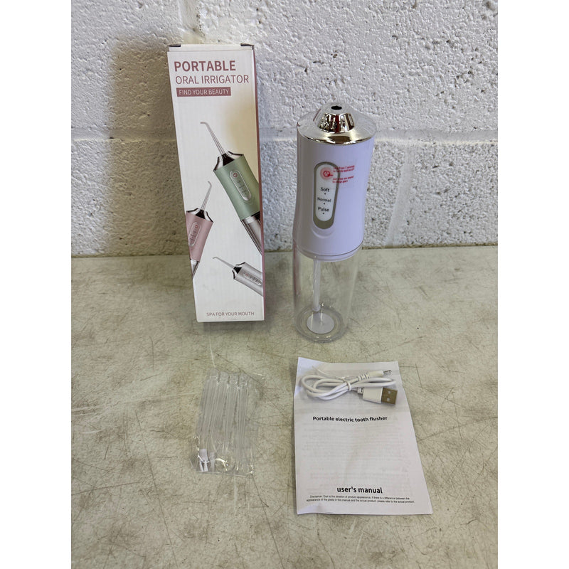 Portable Oral Irrigator Dental Water Flosser Mouth Spa, KRD-1948 - Pastel Purple