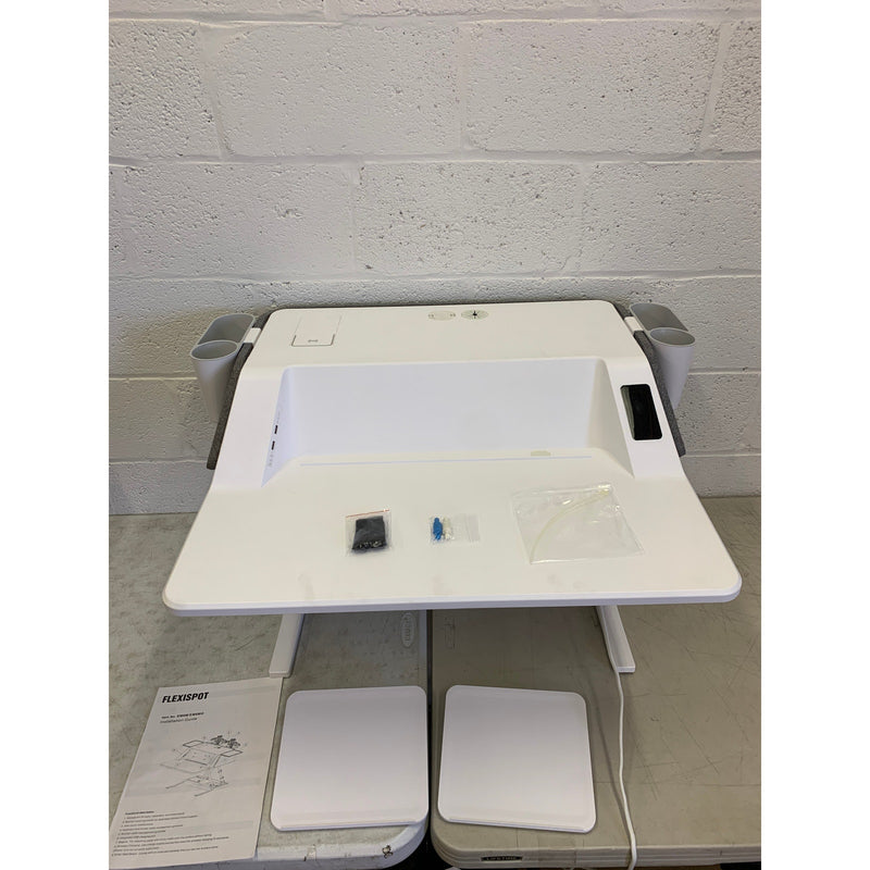 FlexiSpot Motorized Aesthetic Sit-Stand 30" Workstation with Side Storage EM6M