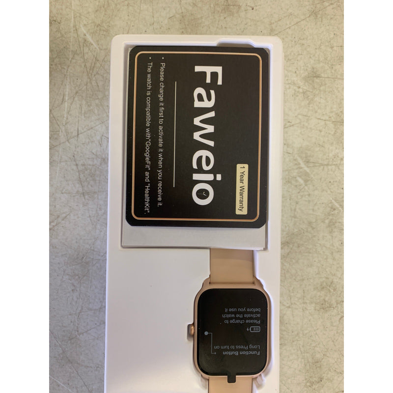 Faweio Smart Watch Alexa Built-in Smartwatch Answer/Make Calls,1.8" HD, Pink