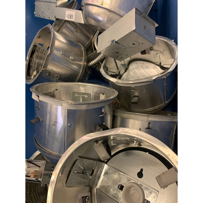 LOT-OF-10 UL LISTED H27 Aluminum Recessed Lighting Housing Shallow 6IN