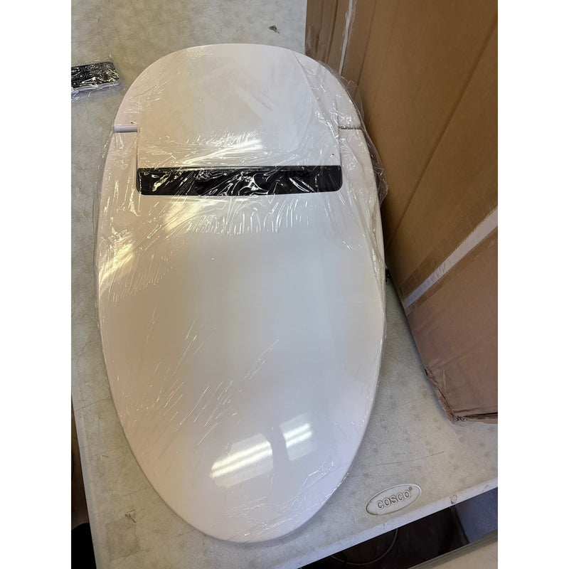 Bidet Toilet Seat, Elongated, Smart Toilet, Seat Warmer, with Remote - White