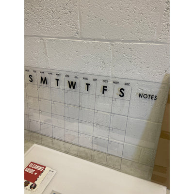 Guardmate MONTH Calendar Dry-Erase Board 36" x 24" Wall-Mount with Markers