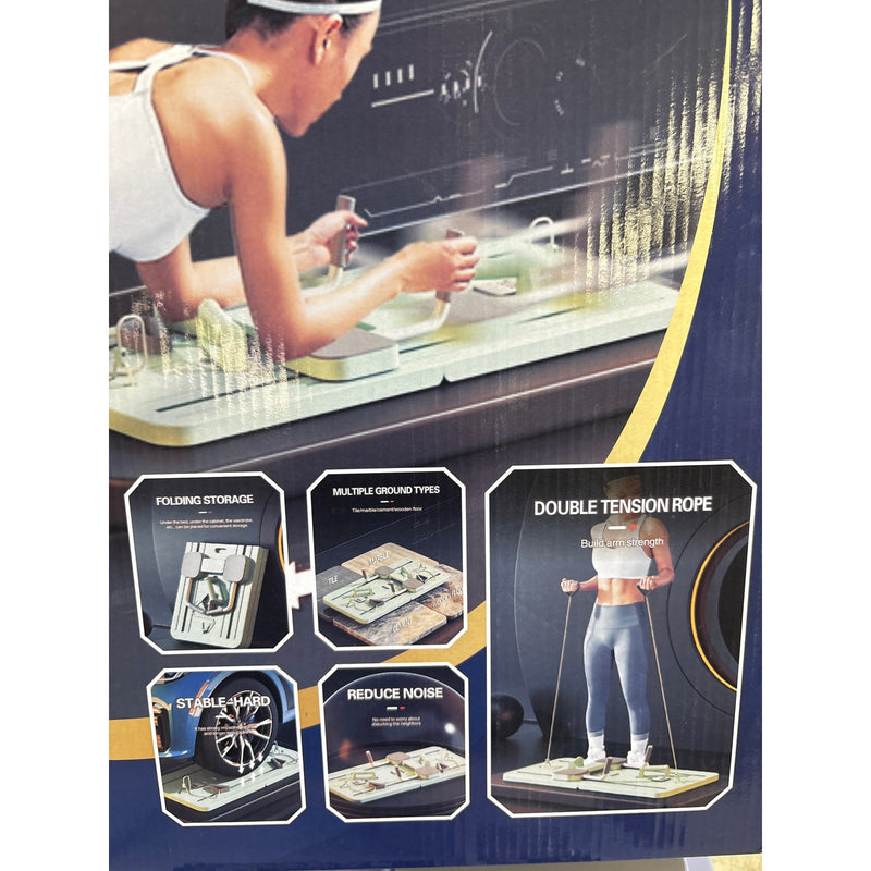 SOseau 4in1 Multifunctional Pilates Fitness Board Foldable Built in Timer Purple