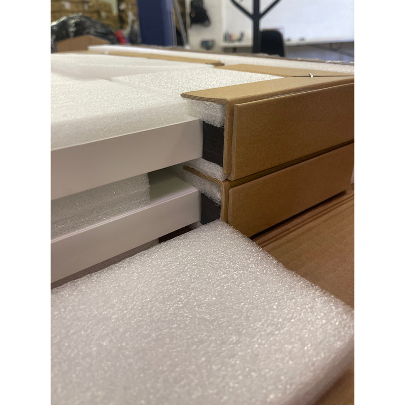 Flexispot L-shaped Desk Top Only, 63" x 40" 2-Piece, White TB-L6340W-CB
