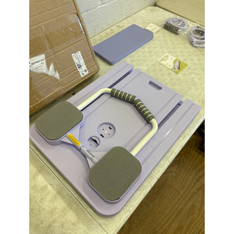 4in1 Multifunctional Abdominal Pilates Fitness Board Foldable with Timer, Purple