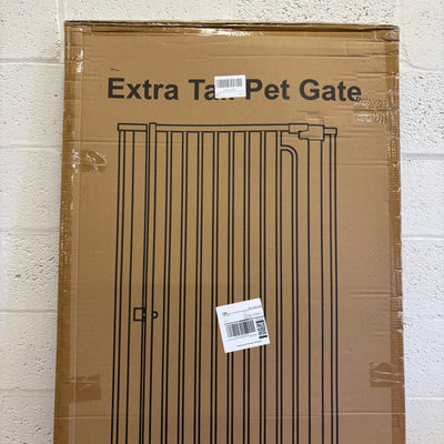 TheyFirst 57" Extra Tall Pet Gate for Doorways, 38.5"-43.3" Auto Close - Black