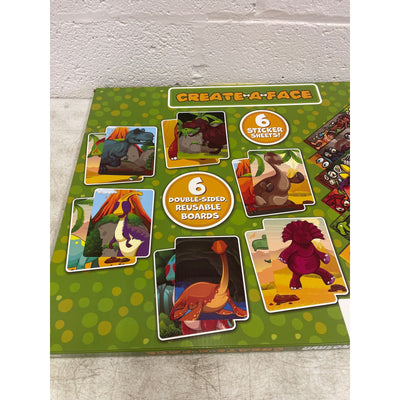 Bendon Wow! Wacky Dinos Sticker Face Book 408 Stickers 32 Face Pages 6 Sheets