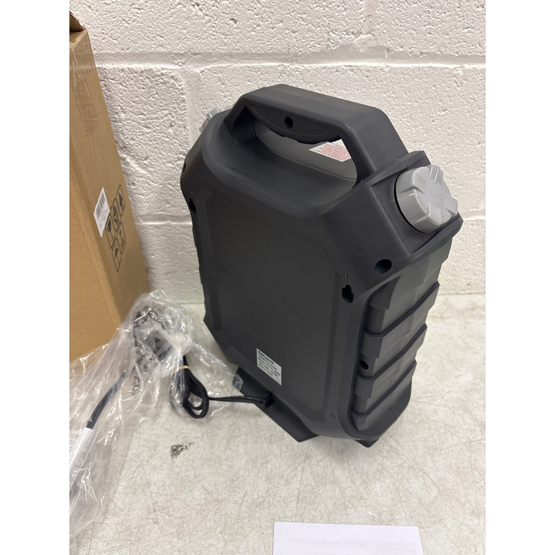 Owleasy Fan Heater Adjustable 750/1500W, Small Portable Heater - Black 120V