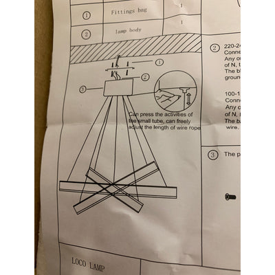 UNITARY Modern LED Acrylic Pendant Lighting With 3 Rings Max 33W Chrome Finish