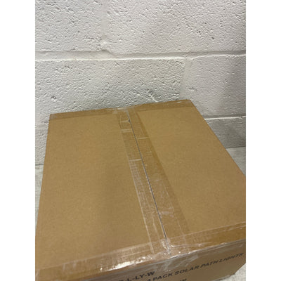 4-Pack Gigalumi LED Solar Bronze Path Lights, Brown, Aluminum, Weatherproof