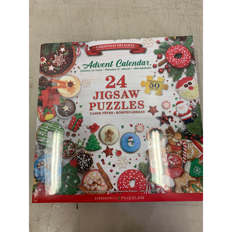 EuroGraphics Puzzles Christmas Delights 50pc Puzzle 24 Day Advent Calendar