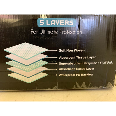 Empapadores desechables Teal Elite para adultos, 91 x 91 cm, 50 unidades, color blanco