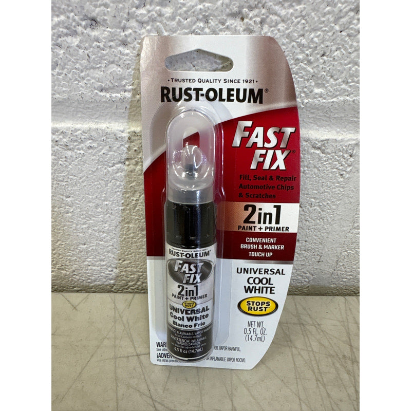 Rust-Oleum Stops Rust Fast Fix Universal Cool White Touch Up Brush/Marker, .5 oz