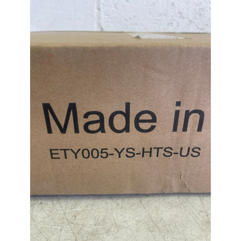 Wooden High Chair Adjustable Height Easy to Clean Highchair Dark Brown/Yellow